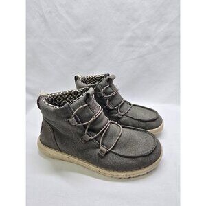 Womens Hey Dude Lea Coffee Casual Comfort Slip On Ankle Boots Size 6